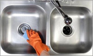 cleaning sink
